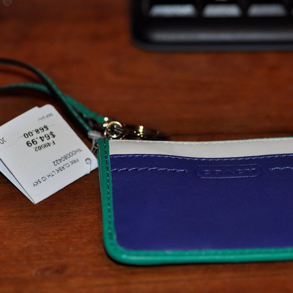 Coach French Blue Multi Silver Mini Skinny - Picture 2 of 3